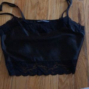 Black lace brandy Melville crop